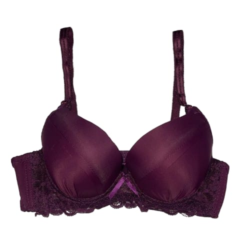 Confidence Boosting Deep Purple Lace Bra