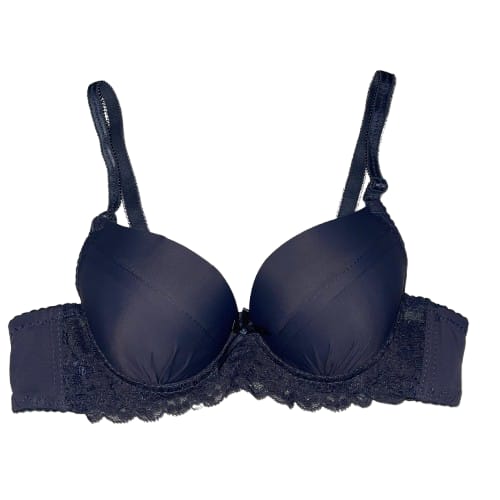 Confidence Boosting Dark Blue Lace Bra