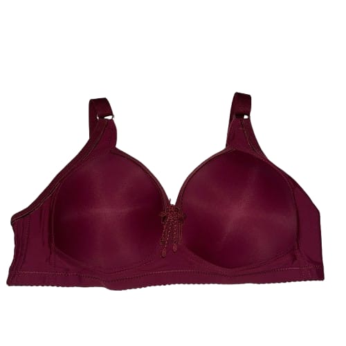 Padded Bra with Enhancing Cups - Maroon