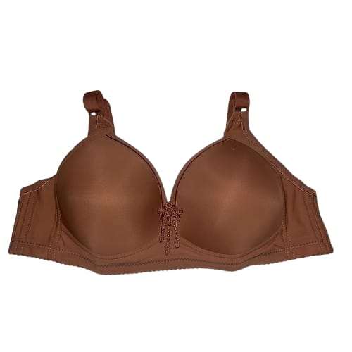 Padded Bra with Enhancing Cups -Brown