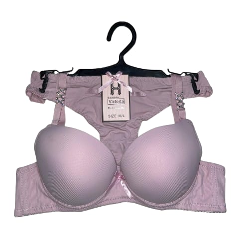 Luxurious Support Bra with Padded Perfection - Dusty Rose