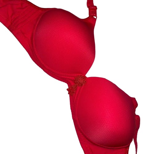 Comfort Bra with Enhancing Cups -Dark Red